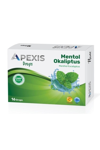 Apexis Drops Mentol Okaliptus Aromalı Pastil 16'lı - Apexis