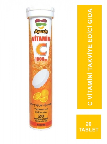 Apexis Vitamin C 1000 mg 20 Efervesan Tablet - Sambucol