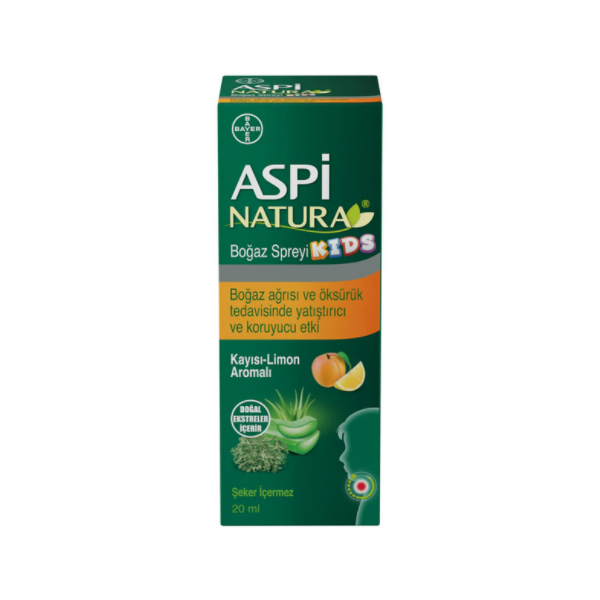 Aspinatura Kayısı-Limon Aromalı Boğaz Spreyi 20 ml - 1