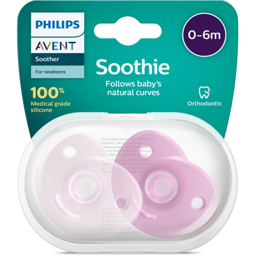Avent SCF099/22 Soothie 0-6 Kız Yalancı Emzik - Avent