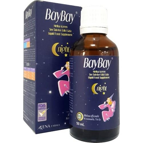 Baybay Night Melisa İçeren Bitkisel Damla 50 ml - 1