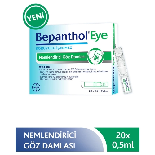 Bepanthol Eye Göz Damlası 0,5 ml x 20 Flakon - Bepanthol