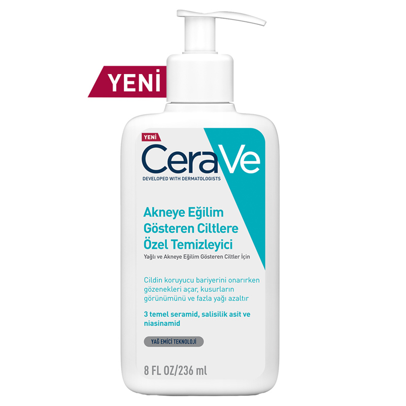 Cerave Akneye Eğilimli Ciltler İçin Özel Temizleyici 236 ml - 1