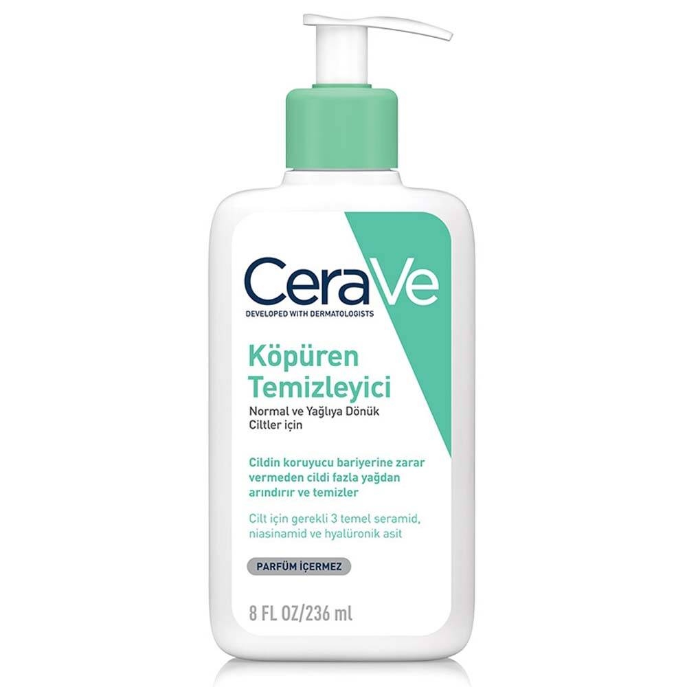 Cerave Foaming Cleanser Normal & Yağlıya Dönük Ciltler İçin 236 ml - 1