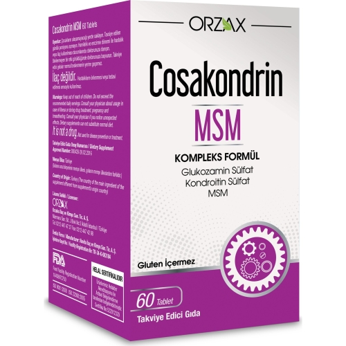 Cosakondrin MSM 60 Tablet - Orzax