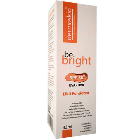 Dermoskin Be Bright Likit Fondöten Medium SPF50 33 ml - Dermoskin