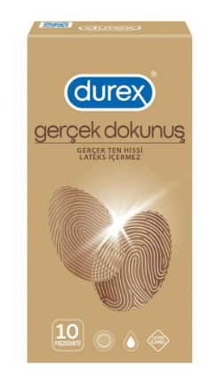 Durex Gerçek Dokunuş Gerçek Ten Hissi Prezervatif 10'lu - Durex