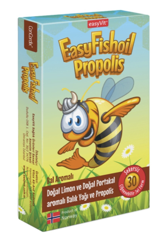 EasyFishoil Propolisli Omega 3 Jel Tablet 30'lu - 1