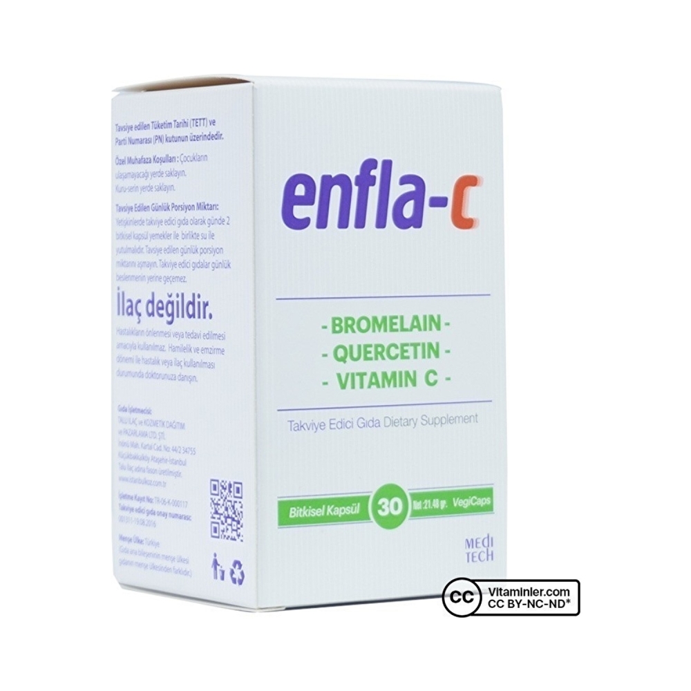 Enfla-C Gıda Takviyesi 30 Kapsül - 1
