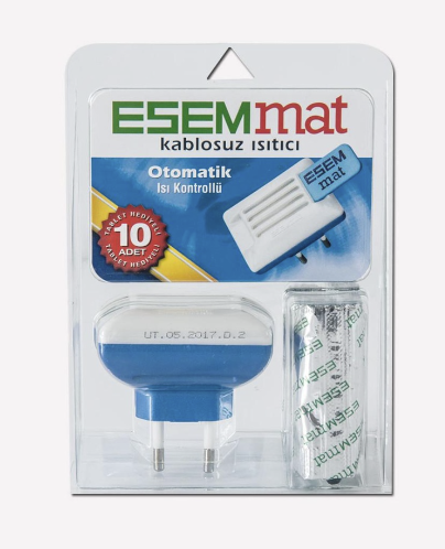 Esemmat Makine Kablosuz Isıtıcı + 10 Yedek - 1