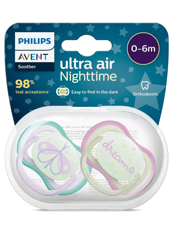 Philips Avent SCF376/19 Ultra Air Nighttime Emzik 0-6 Ay - Kız