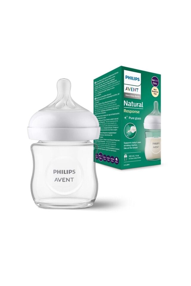 Avent SCY930/01 Response Doğal Tepkili Cam Biberon 0+ Ay 120 ml