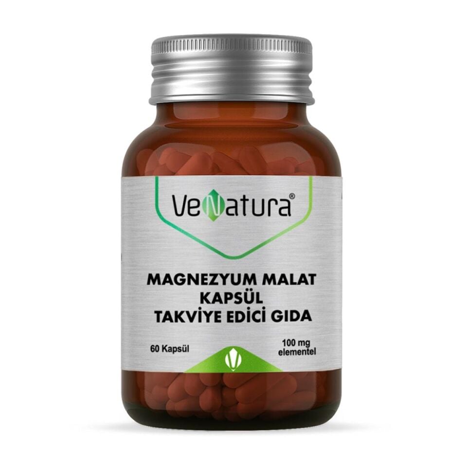 Venatura Magnezyum Malat Takviye Edici Gıda 60 Kapsül