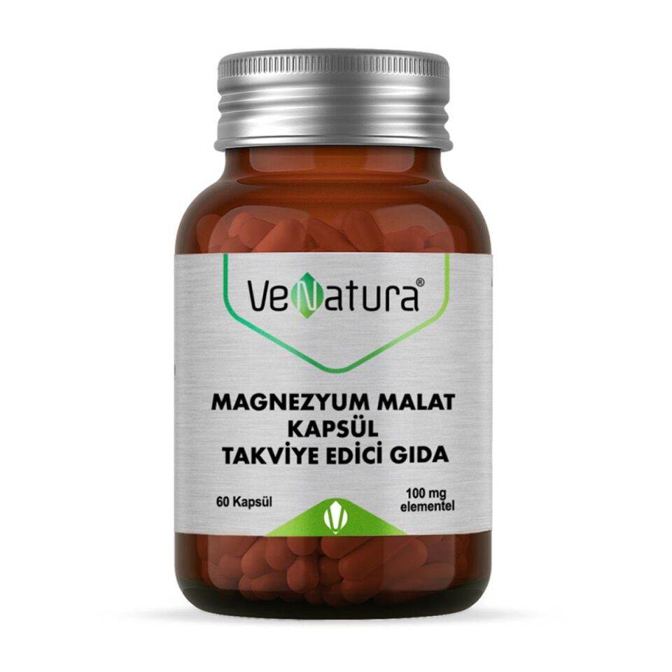 Venatura Magnezyum Malat Takviye Edici Gıda 60 Kapsül