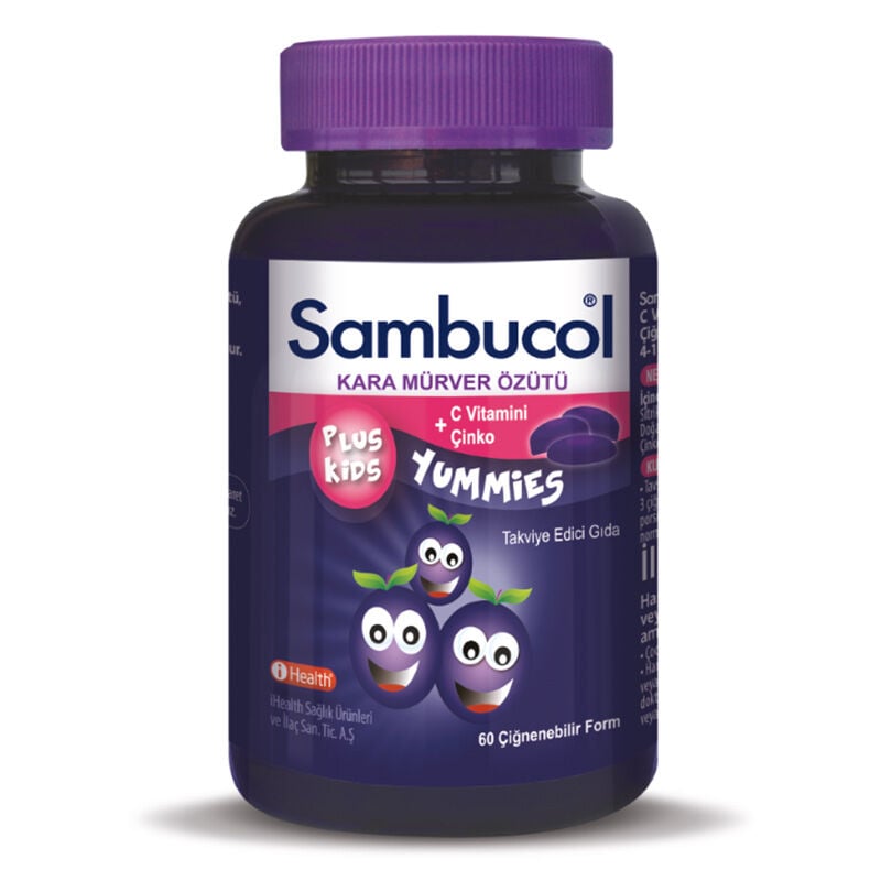 Sambucol Plus Kids Yummies 60 Çiğneme Tableti