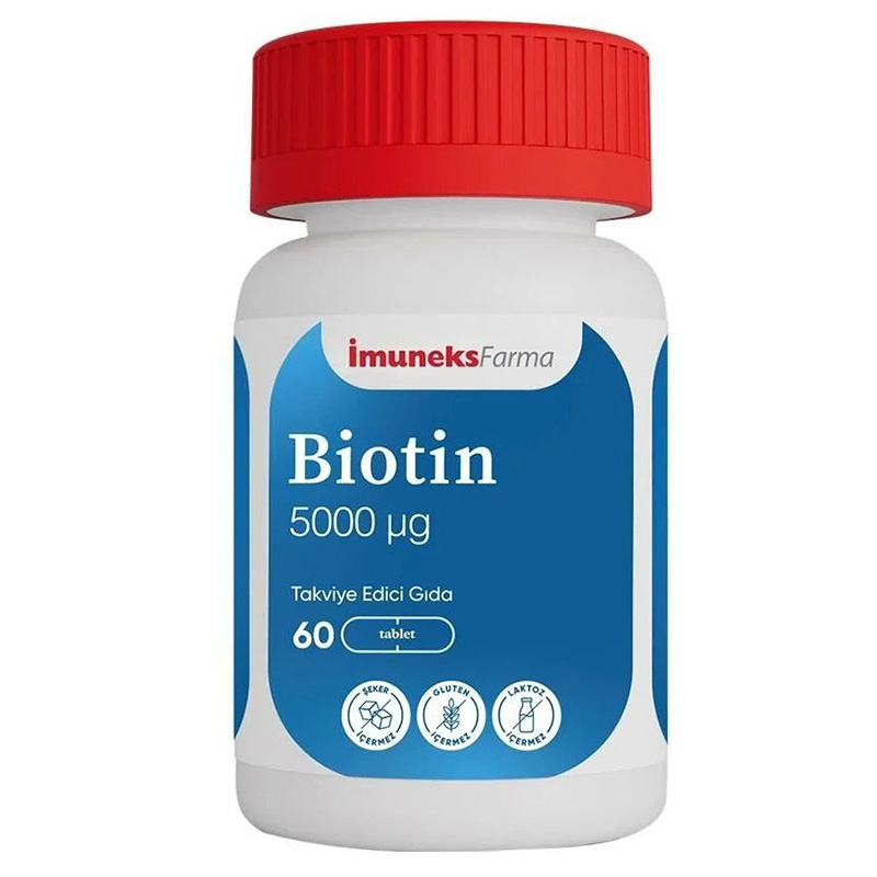 İmuneks Farma Biotin 5000 mcg 60 Tablet - 1