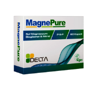 Delta Magnepure Saf Magnezyum Bisglisinat & Sitrat 60 Kapsül - 1