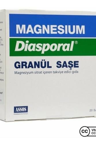 Magnesium Diasporal 300 gr 20 Granül Saşe - Assos