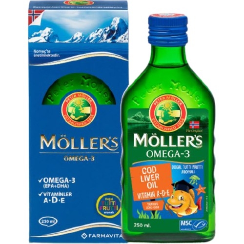 Möller's Omega-3 Balık Yağı Şurubu Tutti Frutti 250 ml - 2