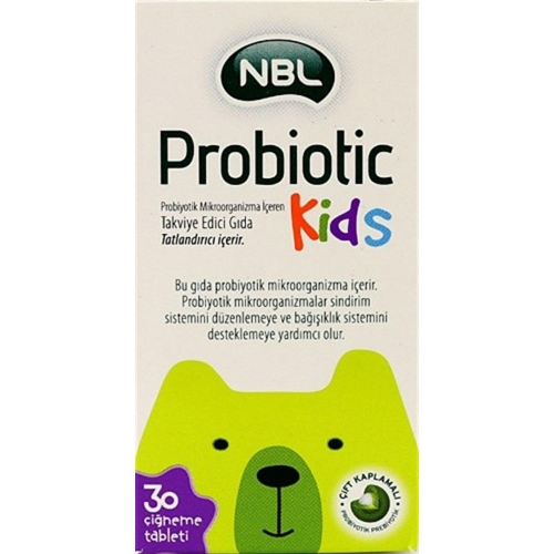 NBL Probiotic Kids 30 Çiğneme Tableti - NBL
