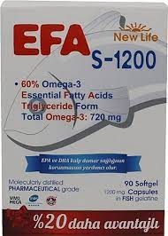 New Life EFA S-1200 mg 90 Kapsül - New Life