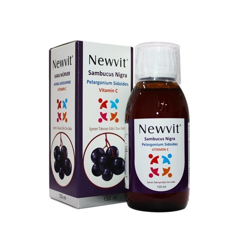 Newvit Kara Mürver & Afrika Sardunyası İçeren Takviye Edici Gıda 150 ml - 1
