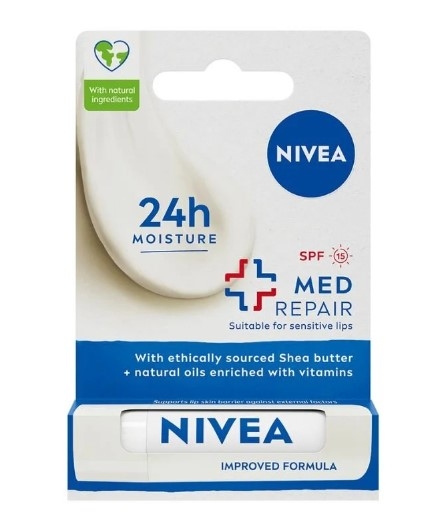 Nivea Bakım Yapan Dudak Bakım Kremi SPF 15 Med Repair 4,8 gr - 1