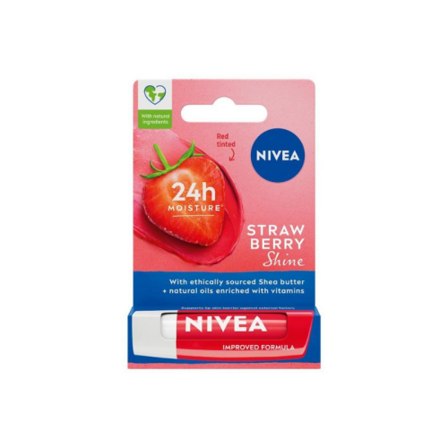 Nivea Bakım Yapan Dudak Bakım Kremi Straw Berry 4,8 gr - 1
