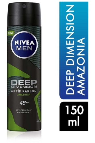 Nivea Deo Sprey Deep Amazonia For Men 150 ml - Nivea