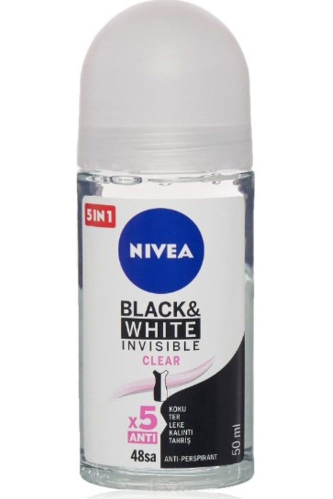 Nivea Invisible For Black & White Roll-On Clear 50 ml - 1