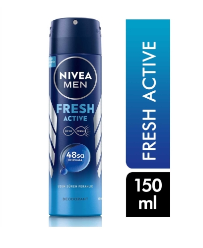 Nivea Men Deodorant Sprey Fresh Active 150 ml - Nivea