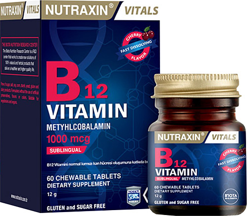 Nutraxin B12 Vitamin 60 Tablet - 2