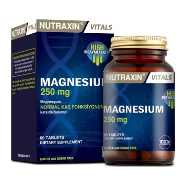 Nutraxin Magnesium 250 mg 60 Tablet - NUTRAXIN
