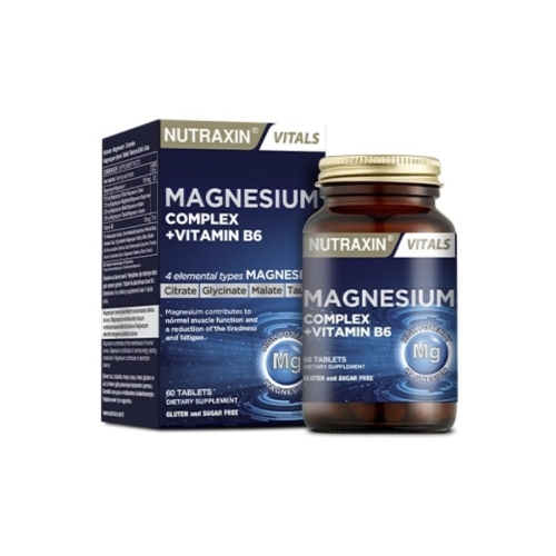 Nutraxin Magnesium Complex Vitamin B6 60 Tablet - NUTRAXIN
