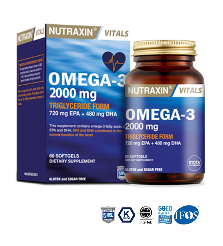 Nutraxin Omega-3 2000 mg 60 Kapsül - 1