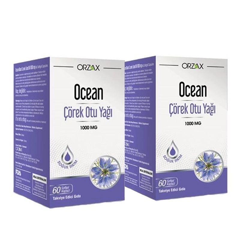 Ocean Çörek Otu Yağı 1000 mg 60 Kapsül - 1 Alana 1 Bedava - 1
