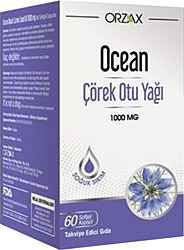 Ocean Çörek Otu Yağı 1000 mg 60 Kapsül - Orzax