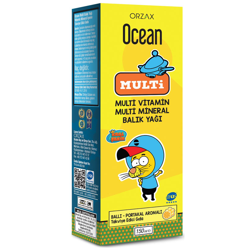 Ocean Multi Şurup (Ballı Portakal Konsantreli) 150 ml - 1