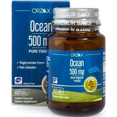 Ocean Omega 3 Balık Yağı 500 mg 60 Kapsül - 1
