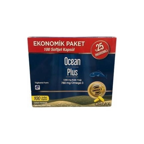 Ocean Plus 1200 mg 50+50 Softjel - 1 Alana 1 Bedava - Orzax
