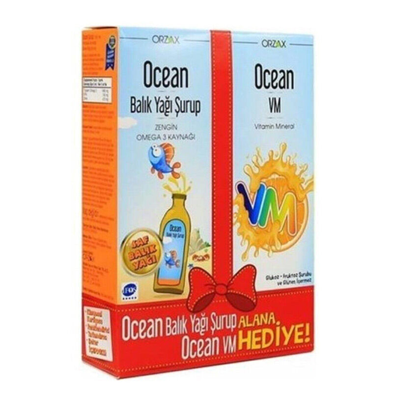 Ocean Portakal Şurup 150 ml + Ocean VM Şurup 150 ml - 1