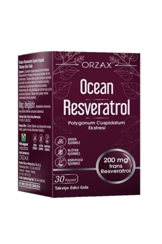 Ocean Resveratrol 200 mg 30 Kapsül - Orzax