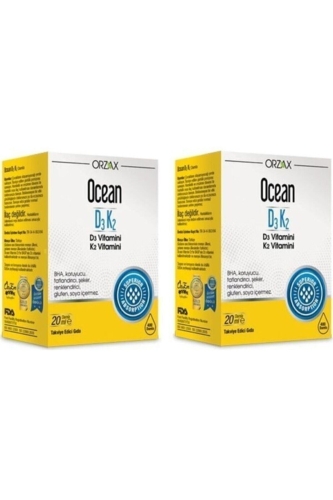 Ocean Vitamin D3k2 Damla 20 ml 2'li Paket - Ocean