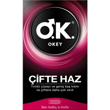 Okey Prezervatif Çifte Haz 10'lu - OKEY