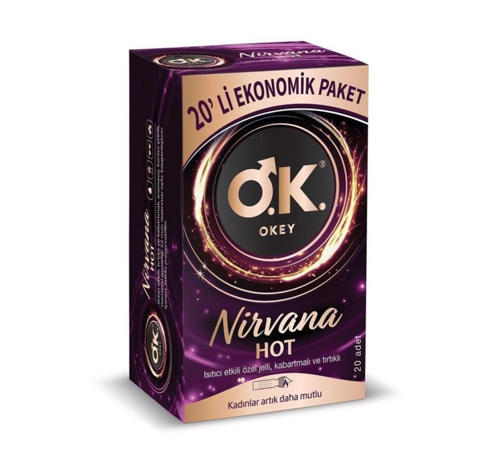 Okey Prezervatif Nirvana Hot 20'li - 1