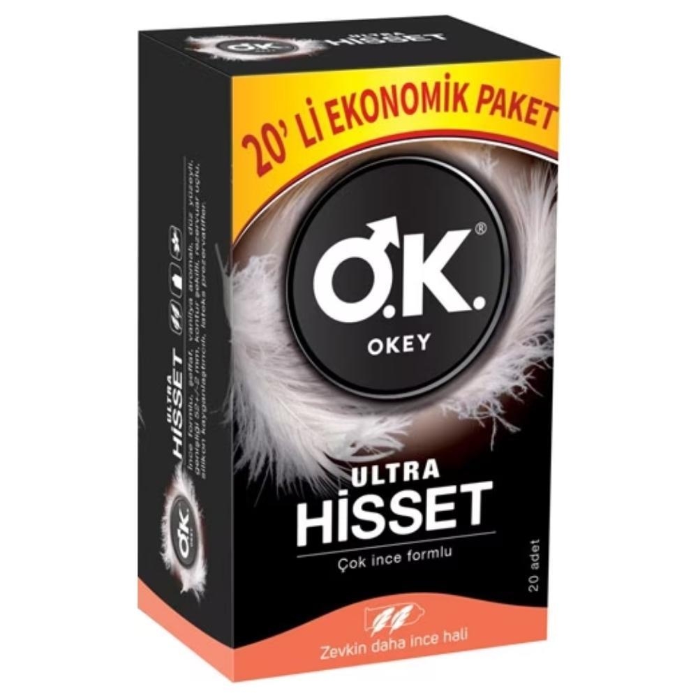 Okey Prezervatif Ultra Hisset 20'li - Ekonomik Paket - 1