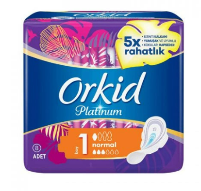 Orkid Platinum Ultra Hijyenik Ped Normal 8'li - 1