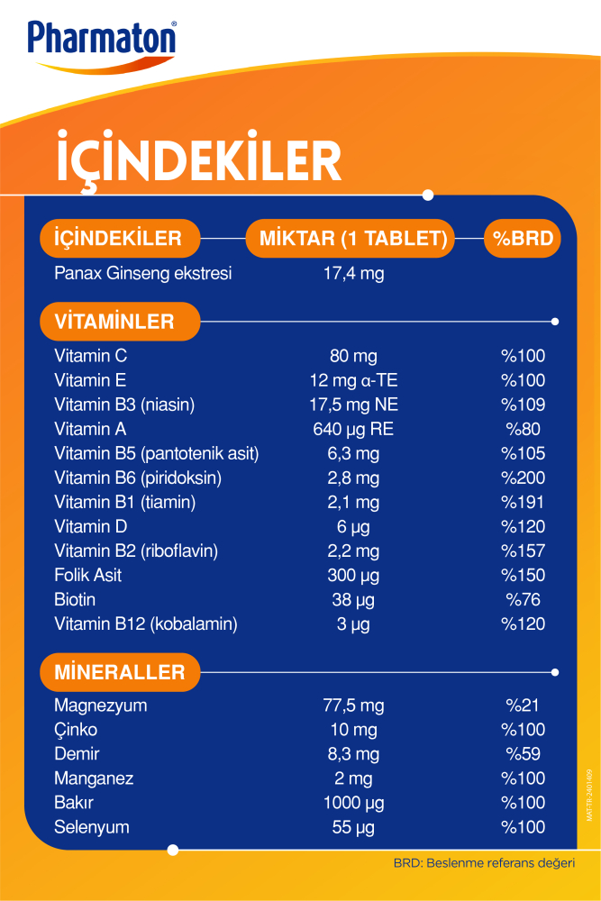 Pharmaton Vitality 100 Tablet - 5