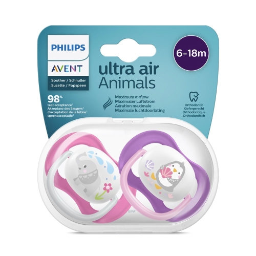 Philips Avent SCF080/08 Ultra Air Emzik Kız 6-18 Ay - 1