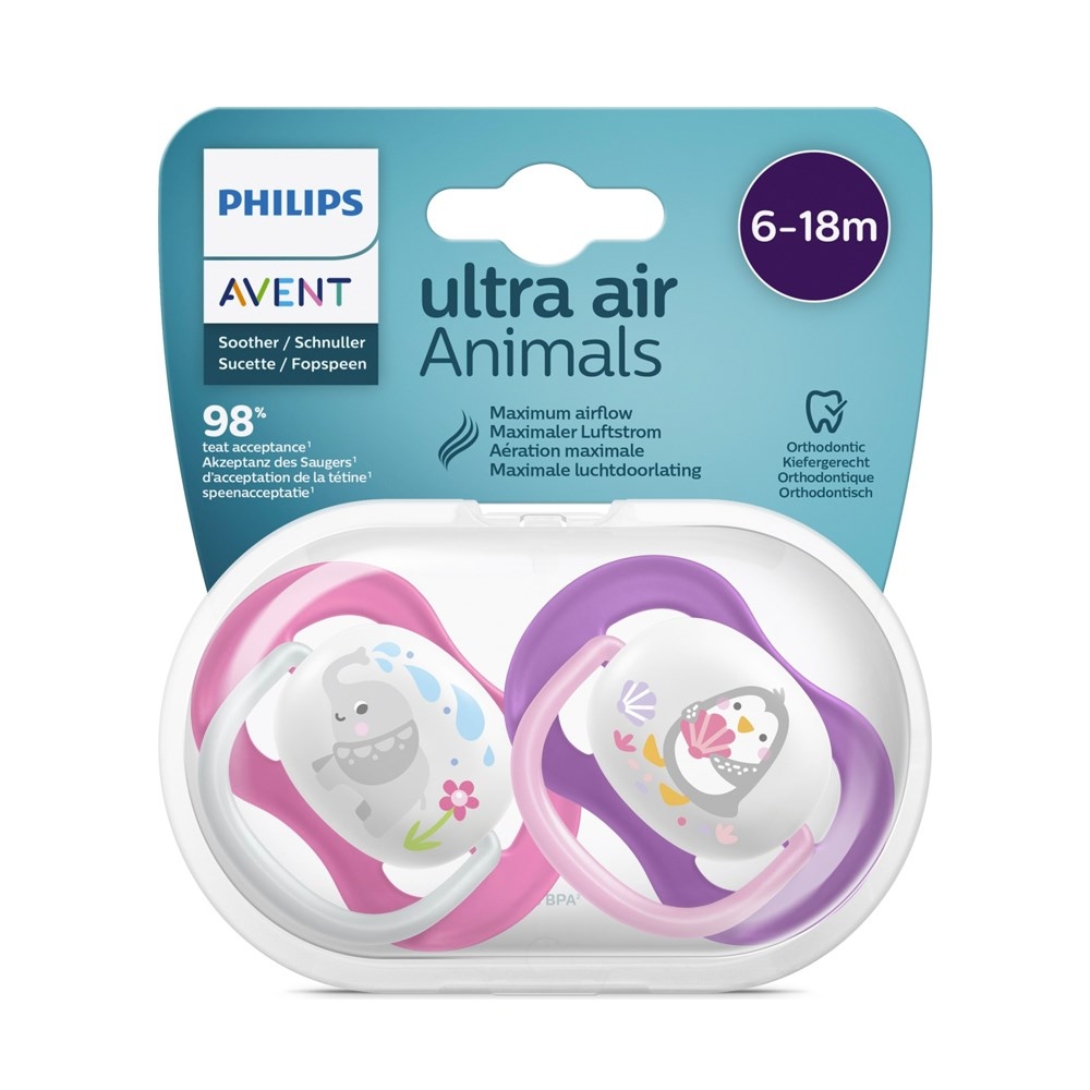 Philips Avent SCF080/08 Ultra Air Emzik Kız 6-18 Ay - 1